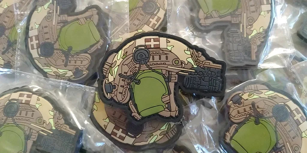 GREEK SAS FORCES - MULTICAM GRSF HELMET PVC PATCH - PVCPATCHWORLD.STORE