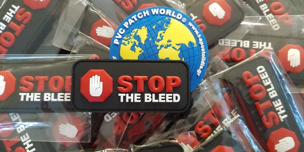 STOP THE BLEED - 3D PVC PATCH - PVCPATCHWORLD.STORE