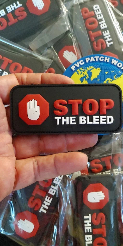 STOP THE BLEED - 3D PVC PATCH - PVCPATCHWORLD.STORE