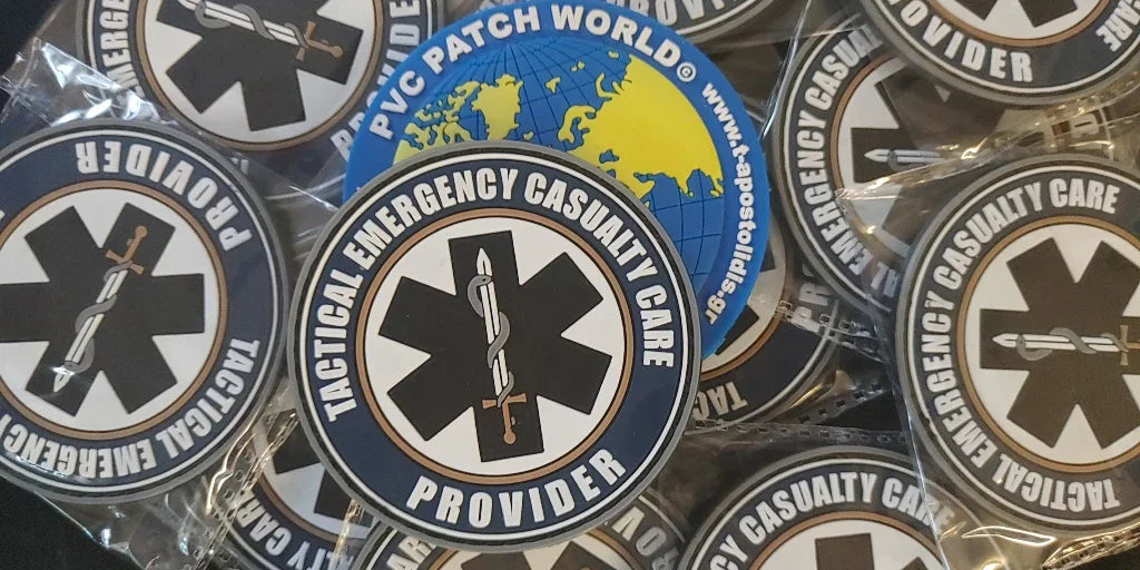 NAEMT PHTLS - PROVIDER -Tactical Emergency Casualty Care - PVC patch (COLORED) - PVCPATCHWORLD.STORE