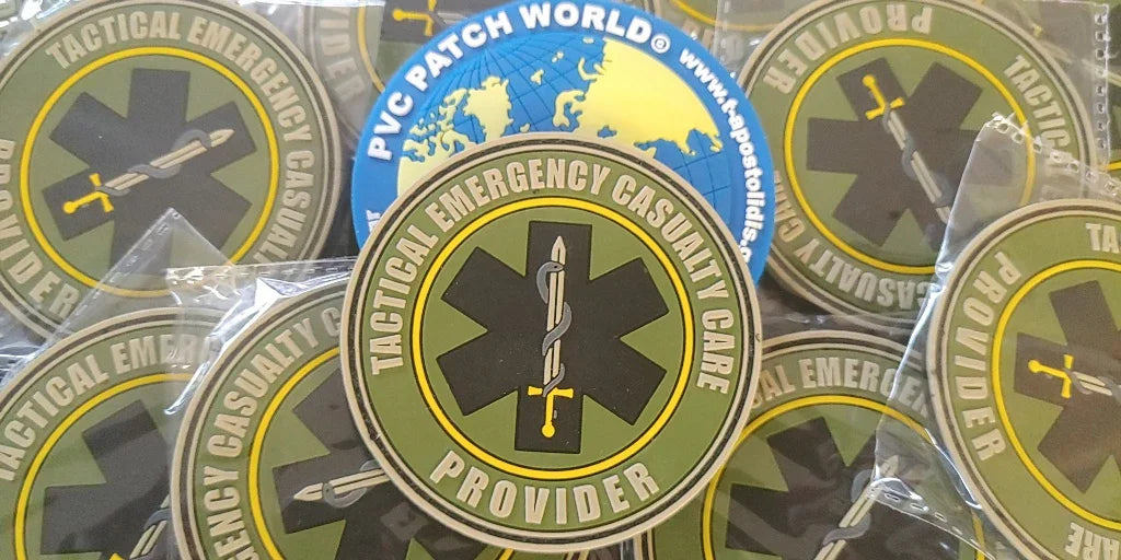 NAEMT PHTLS - PROVIDER -Tactical Emergency Casualty Care - PVC patch (LOW VISIBILITY) - PVCPATCHWORLD.STORE