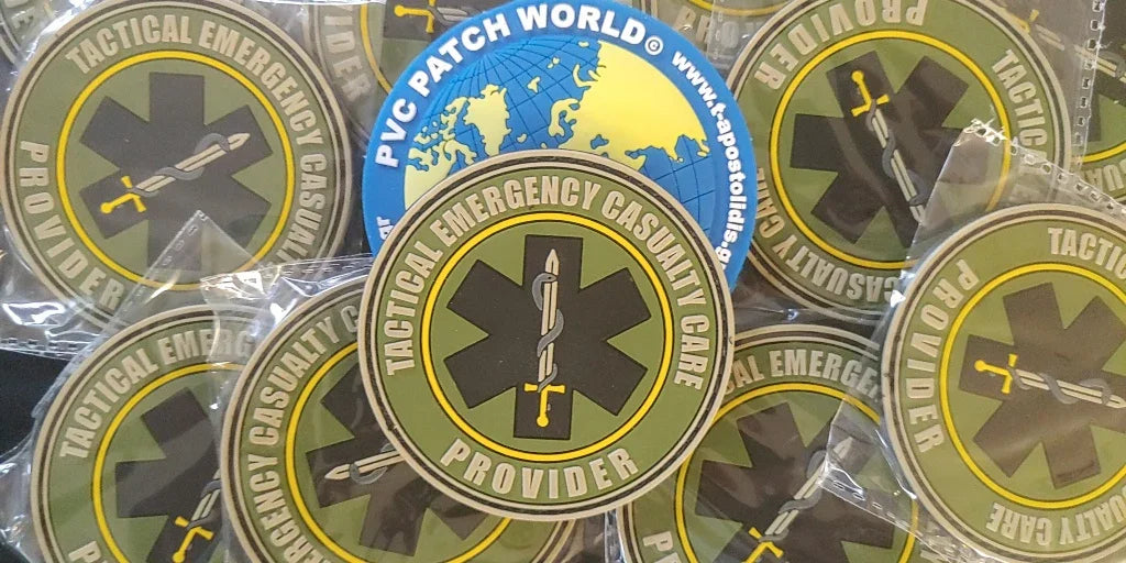 NAEMT PHTLS - PROVIDER -Tactical Emergency Casualty Care - PVC patch (LOW VISIBILITY) - PVCPATCHWORLD.STORE