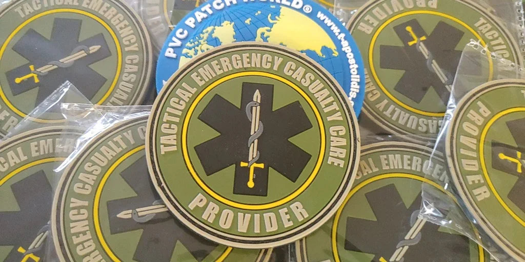 NAEMT PHTLS - PROVIDER -Tactical Emergency Casualty Care - PVC patch (LOW VISIBILITY) - PVCPATCHWORLD.STORE