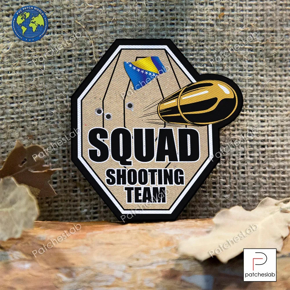 IPSC - BOSNIA HERZEGOVINA - SQUAD SHOOTING TEAM TARGET FABRIC PATCH - PVCPATCHWORLD.STORE