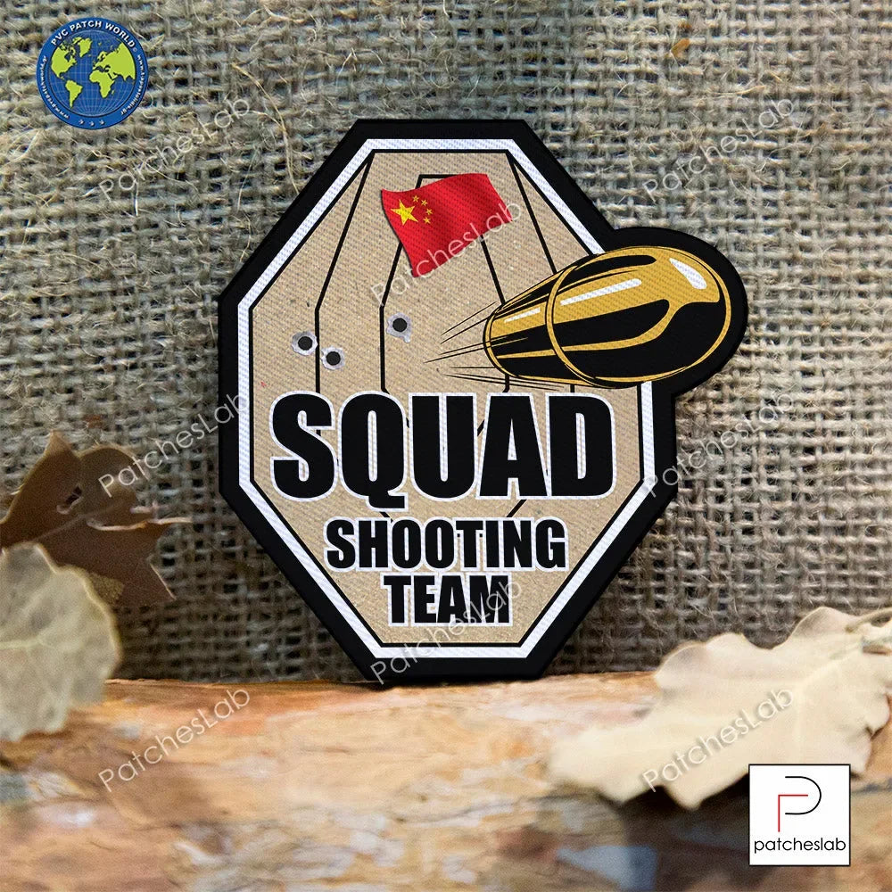 IPSC - CHINA - SQUAD SHOOTING TEAM TARGET FABRIC PATCH - PVCPATCHWORLD.STORE