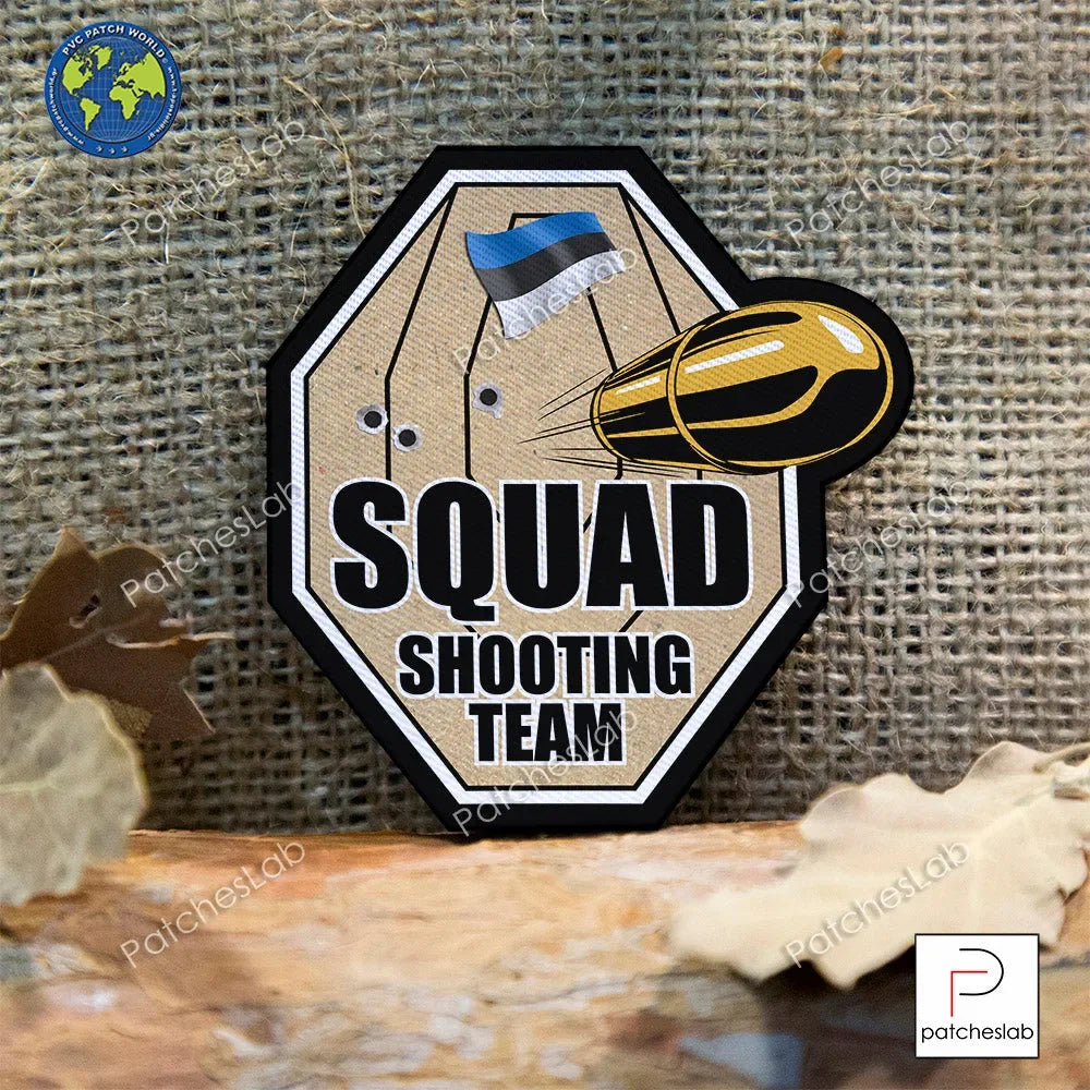 IPSC - ESTONIA - SQUAD SHOOTING TEAM TARGET FABRIC PATCH - PVCPATCHWORLD.STORE