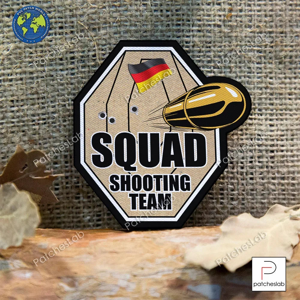 IPSC - GERMANY - SQUAD SHOOTING TEAM TARGET FABRIC PATCH - PVCPATCHWORLD.STORE