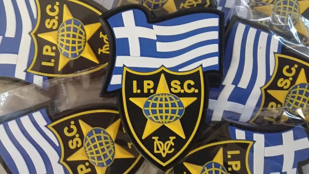 IPSC - I.P.S.C.- GREECE - INTERNATIONAL PRACTICAL SHOOTING 3D PVC PATCH - PVCPATCHWORLD.STORE