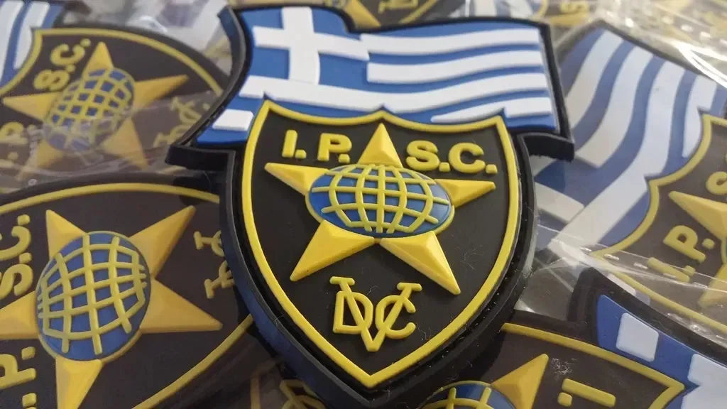 IPSC - I.P.S.C.- GREECE - INTERNATIONAL PRACTICAL SHOOTING 3D PVC PATCH - PVCPATCHWORLD.STORE