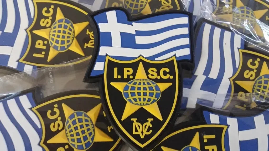 IPSC - I.P.S.C.- GREECE - INTERNATIONAL PRACTICAL SHOOTING 3D PVC PATCH - PVCPATCHWORLD.STORE