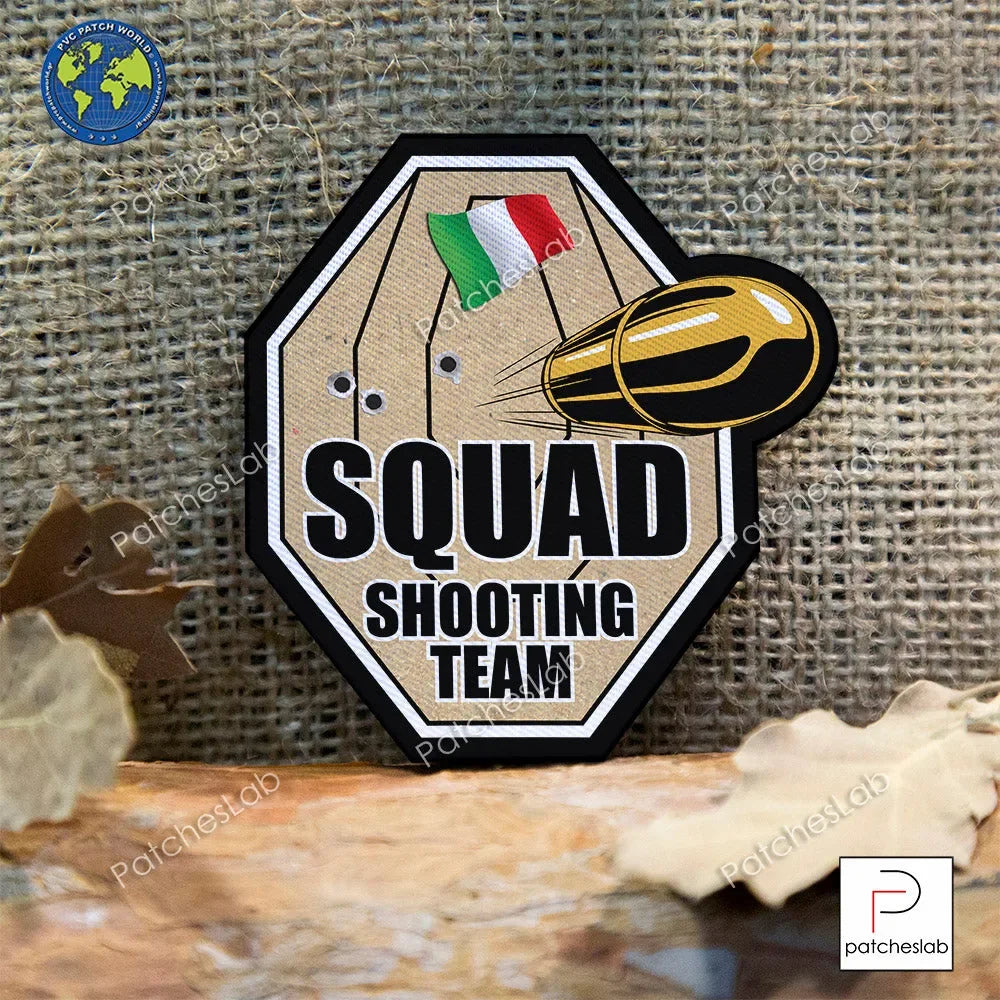 IPSC - ITALY - SQUAD SHOOTING TEAM TARGET FABRIC PATCH - PVCPATCHWORLD.STORE