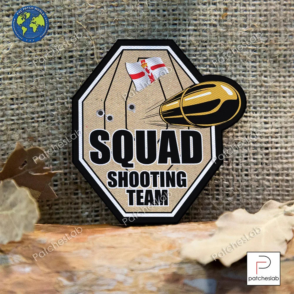 IPSC - NORTHERN IRELAND - SQUAD SHOOTING TEAM TARGET FABRIC PATCH - PVCPATCHWORLD.STORE