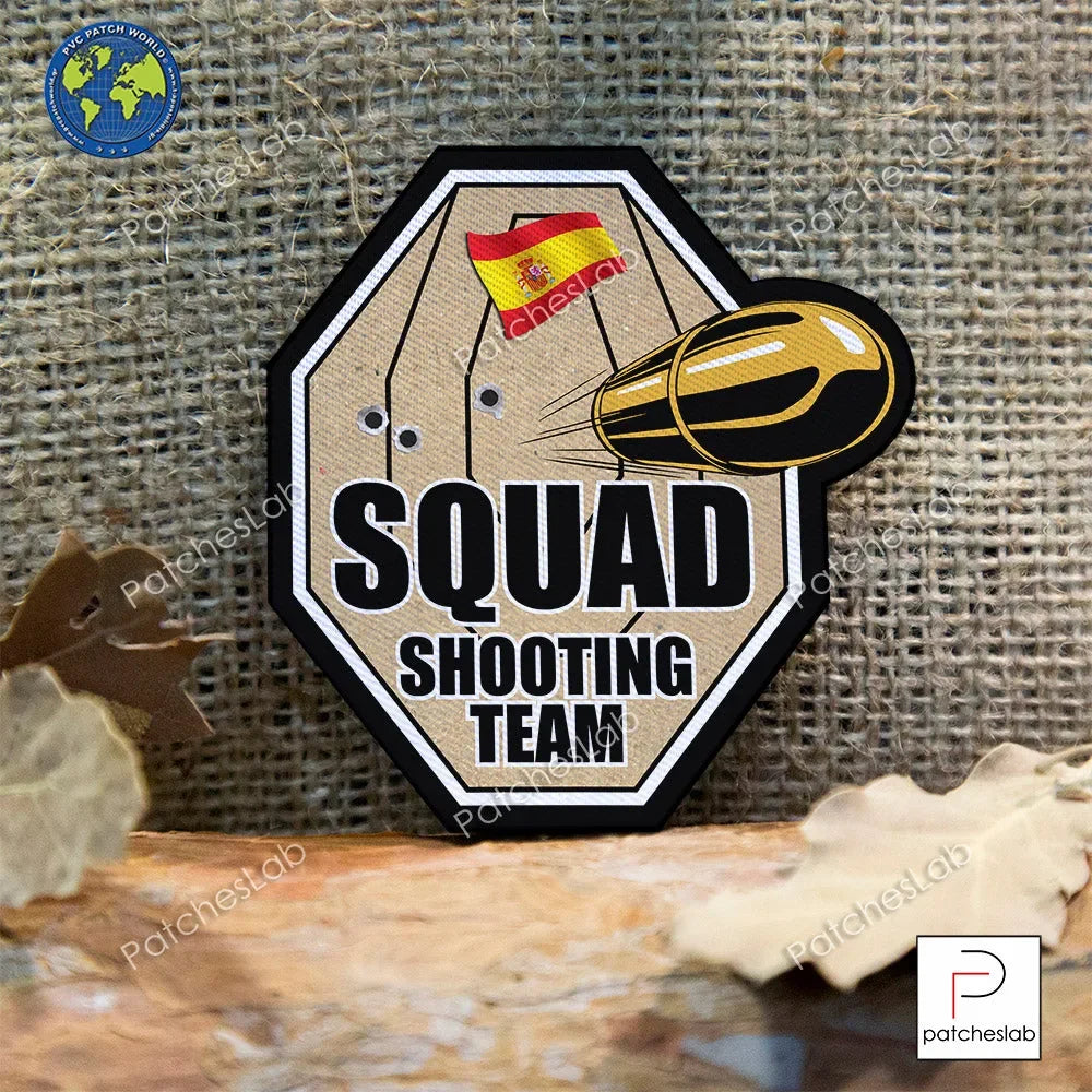 IPSC - SPAIN - SQUAD SHOOTING TEAM TARGET FABRIC PATCH - PVCPATCHWORLD.STORE