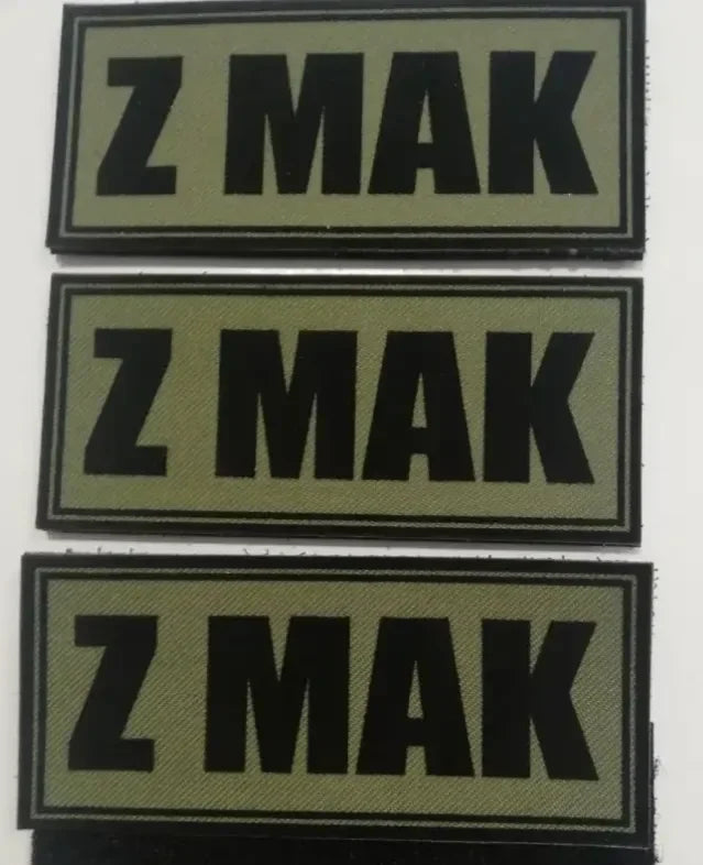 Ζ ΜΑΚ - Z MAK - ΜΕΑΣ ΓΕΝΙΑΣ ΥΦΑΣΜΑΤΙΝΑ - KHAKI/BLACK ( 3 PIECES ) - PVCPATCHWORLD.STORE
