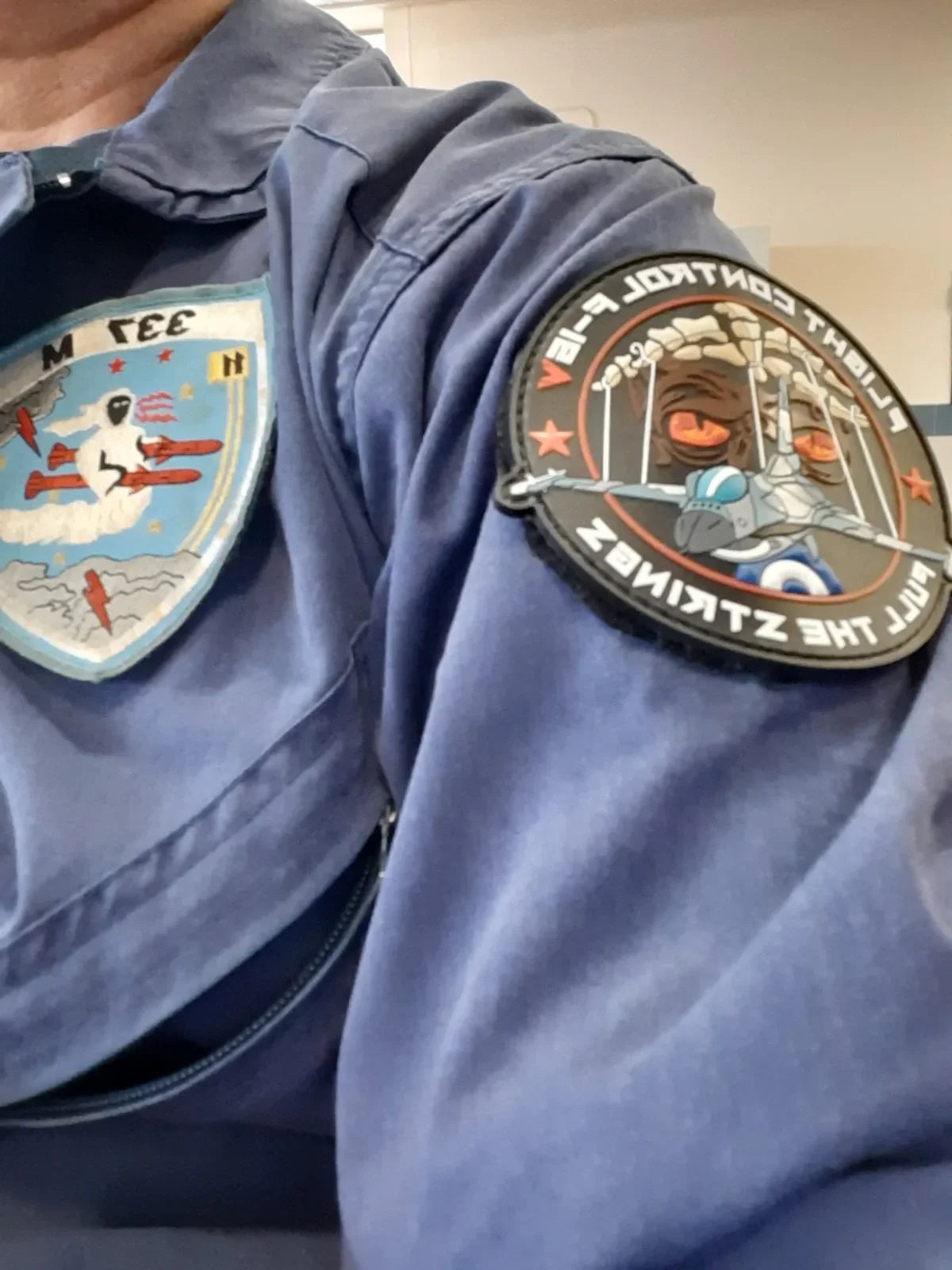 337 SQN - HELLENIC AIR FORCE "GHOST" FLIGHT CONTROL CREW - 3D & GLOW IN THE DARK - PVCPATCHWORLD.STORE