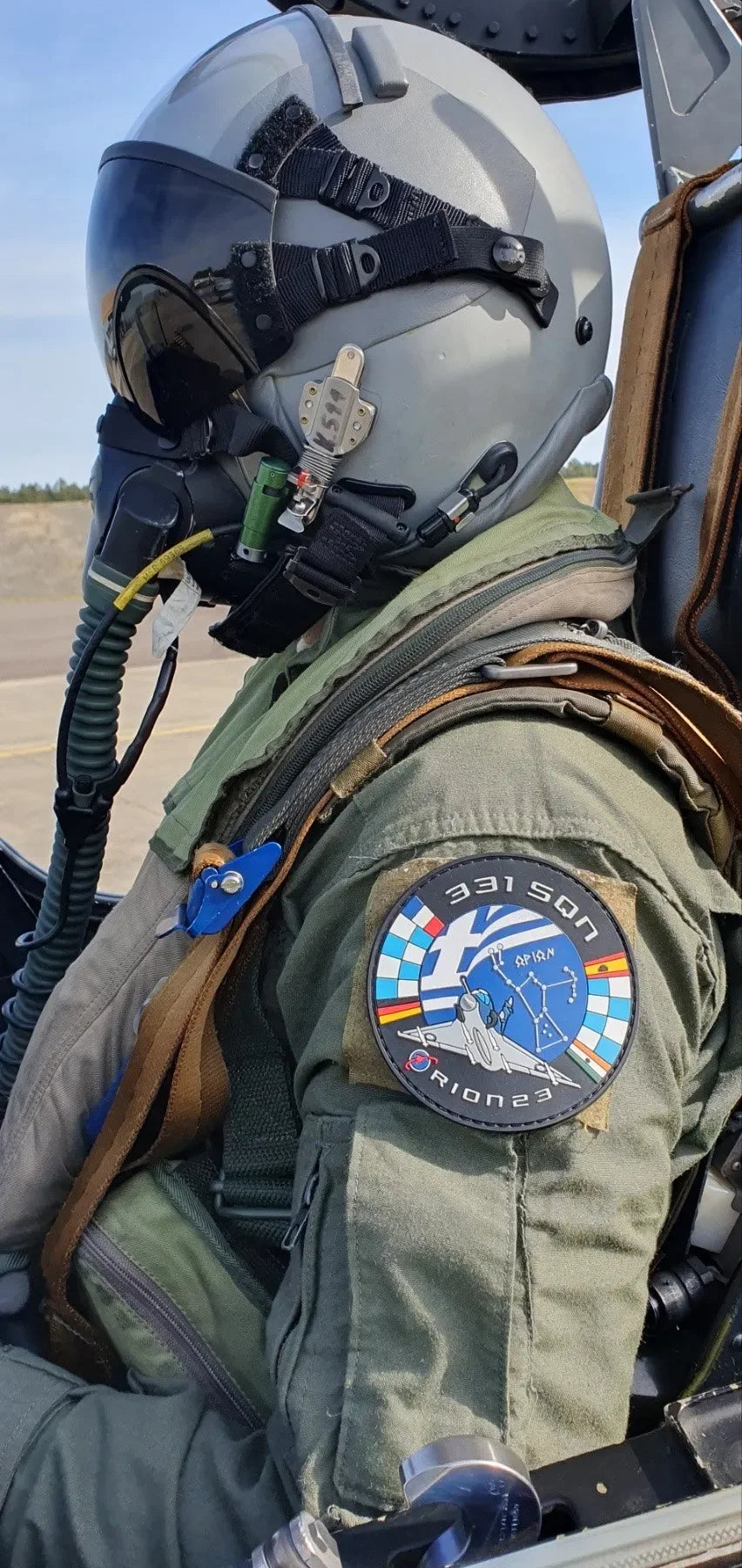 331 SQN “THESEUS” - INIOCHOS 2023 – OFFICIAL EXERCISE PATCH - PVCPATCHWORLD.STORE