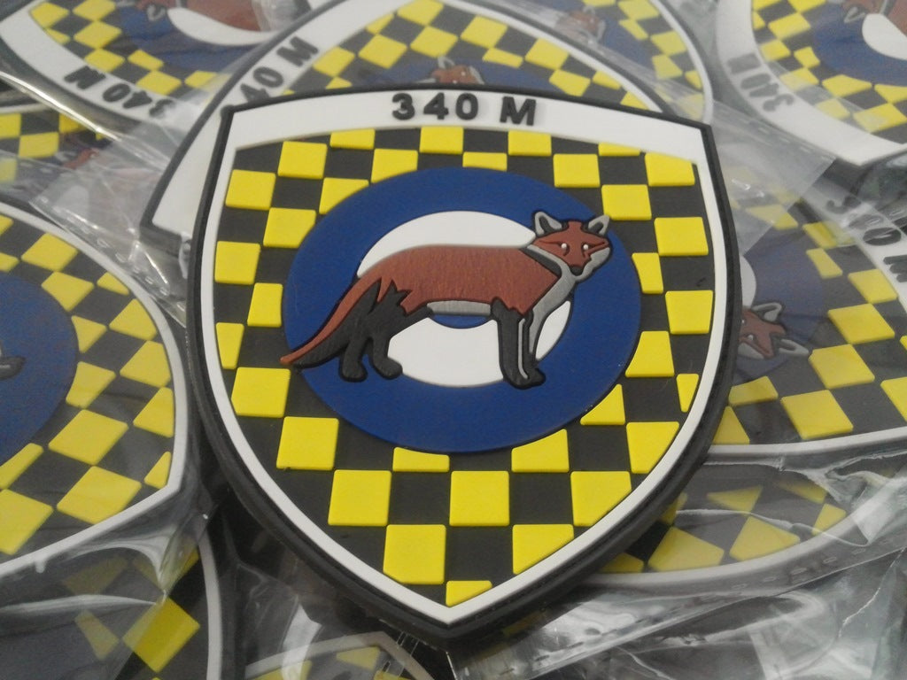 340 SQUADRON - HELLENIC AIR FORCE -  F-16 BLOCK 52 + FOX 3D PVC PATCH