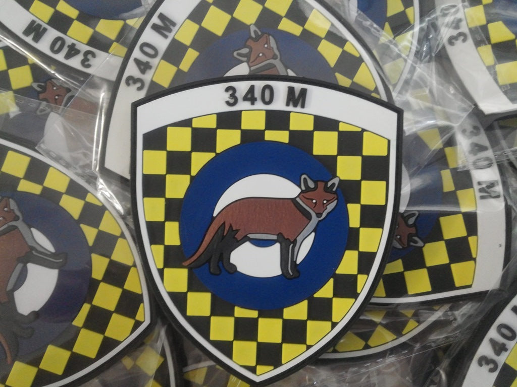 340 SQUADRON - HELLENIC AIR FORCE -  F-16 BLOCK 52 + FOX 3D PVC PATCH