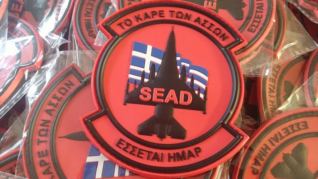 341 SQUADRON - HELLENIC AIR FORCE - F-16 SEAD - 3D PVC PATCH