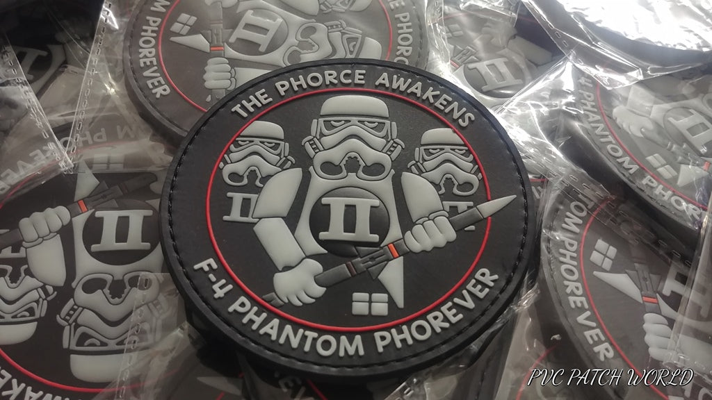 F-4 PHANTOM PHOREVER (GLOW ) -  CLONE TROOPER - EPISODE II - 3D PVC PATCH