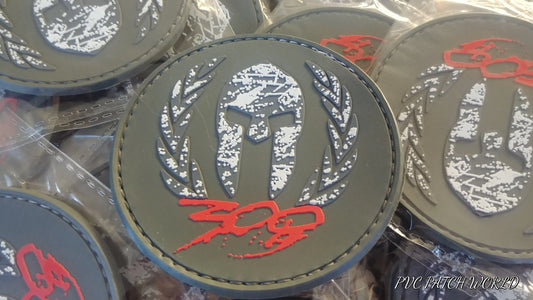 MOLON LABE - ΜΟΛΩΝ ΛΑΒΕ - LEONIDAS &nbsp;HELMET - RUBBER PVC PATCH - OD - PVCPATCHWORLD.STORE