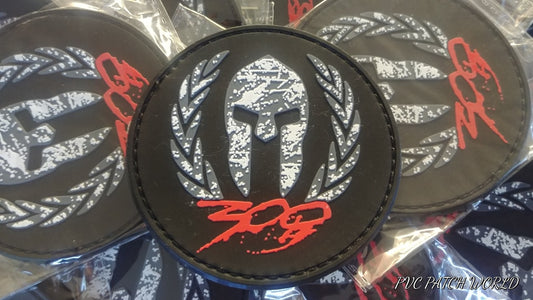 MOLON LABE - ΜΟΛΩΝ ΛΑΒΕ - LEONIDAS  HELMET - RUBBER PVC PATCH