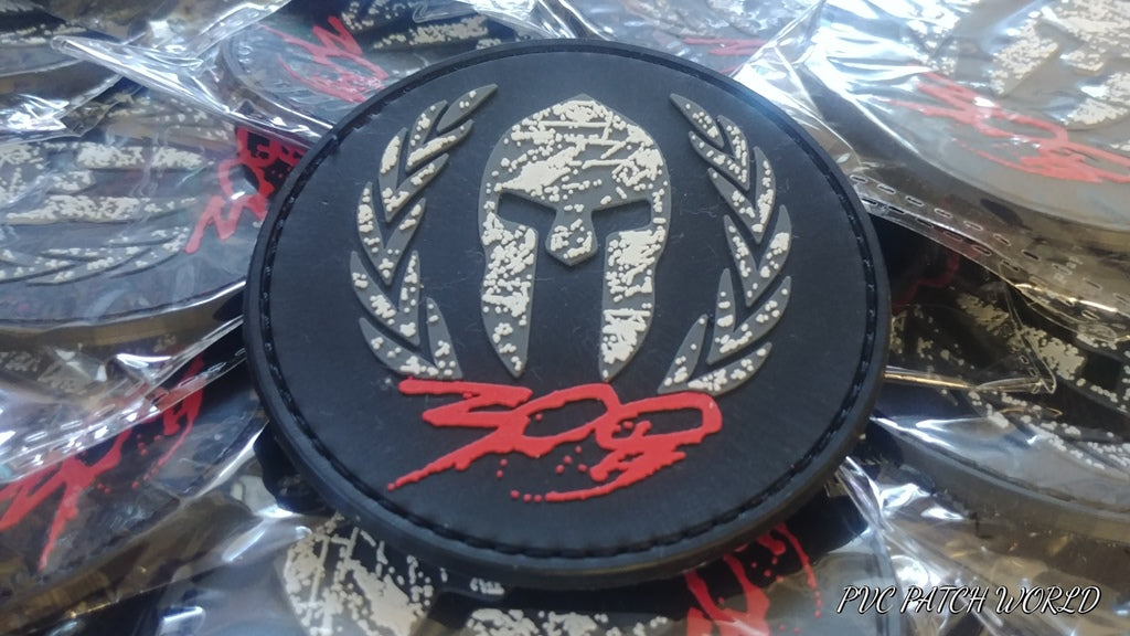 MOLON LABE - ΜΟΛΩΝ ΛΑΒΕ - LEONIDAS  HELMET - RUBBER PVC PATCH