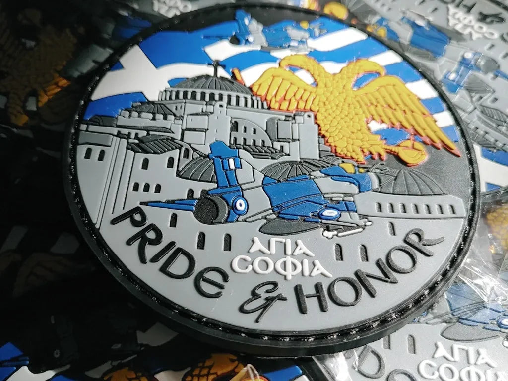 MIRAGE 2000 FIGHTERS - HELLENIC AIR FORCE "PRIDE and HONOR" AGIA COFIA - PVCPATCHWORLD.STORE
