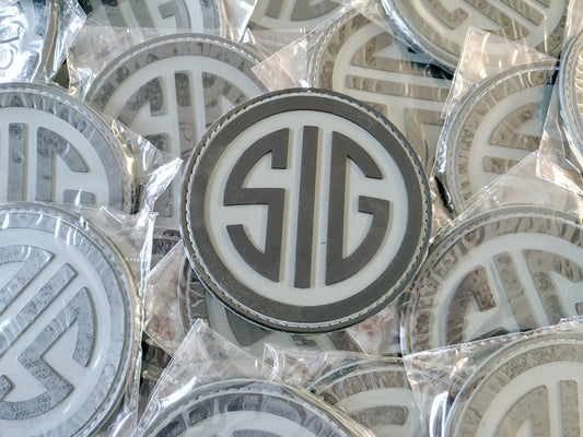 SIG Sauer 2D PVC PATCHES - KHAKI/BLACK