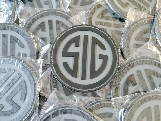 SIG Sauer 2D PVC PATCHES - KHAKI/BLACK - PVCPATCHWORLD.STORE