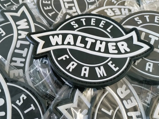 WALTHER - 2D & 3D PVC PATCH - WHITE & BLACK - PVCPATCHWORLD.STORE