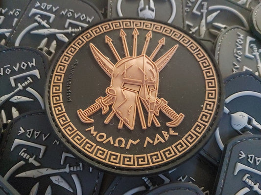 SPARTAN - MOLON LABE -  ΜΟΛΩΝ ΛΑΒΕ -  3D   PVC PATCH