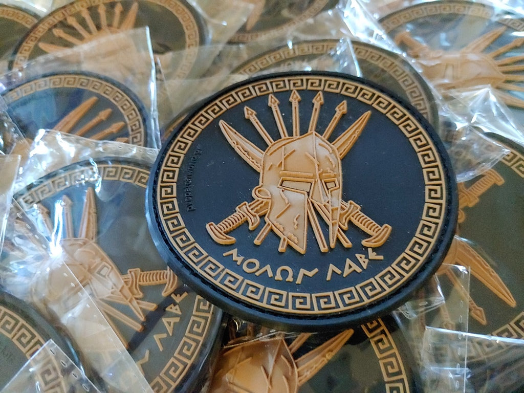 SPARTAN - MOLON LABE -  ΜΟΛΩΝ ΛΑΒΕ -  3D   PVC PATCH