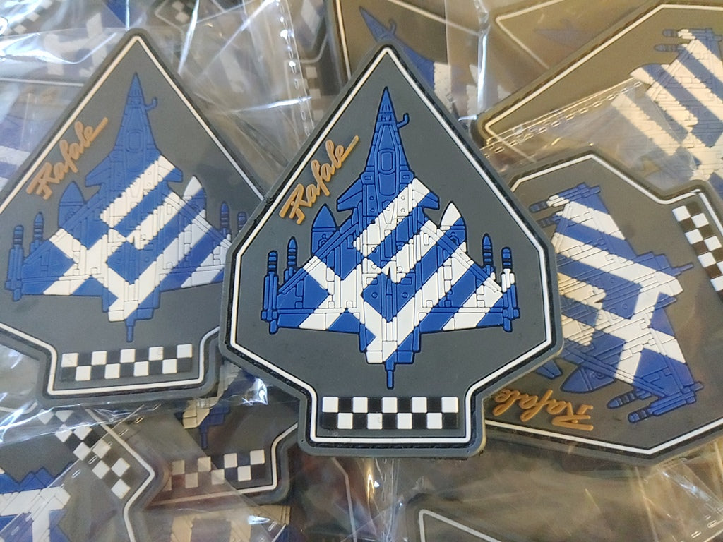 RAFALE PATCH - GREEK FLAG - 2D PVC PATCH