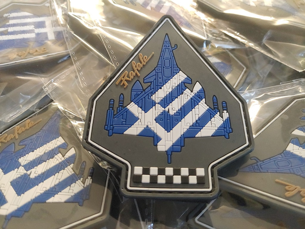 RAFALE PATCH - GREEK FLAG - 2D PVC PATCH