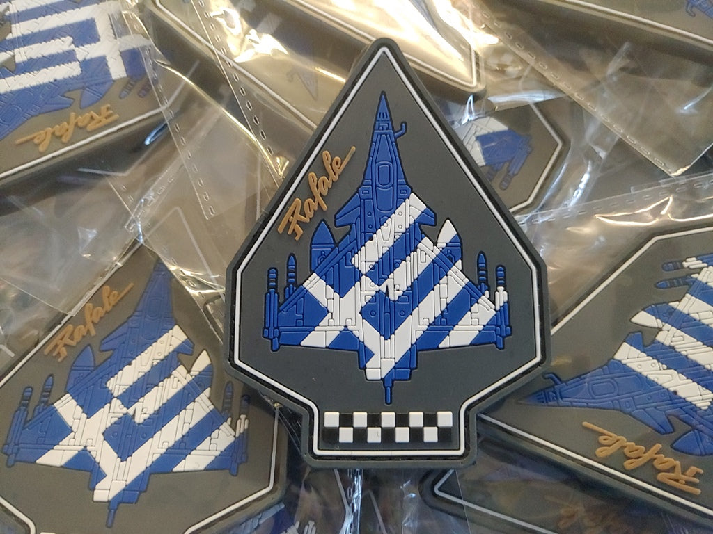 RAFALE PATCH - GREEK FLAG - 2D PVC PATCH