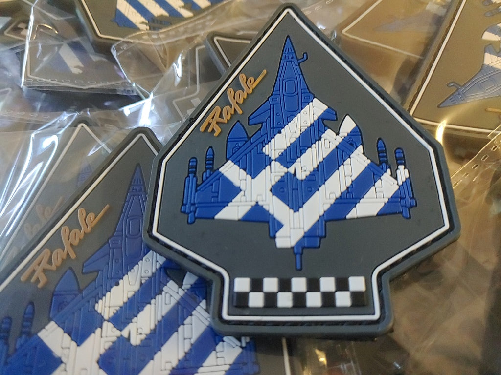 RAFALE PATCH - GREEK FLAG - 2D PVC PATCH