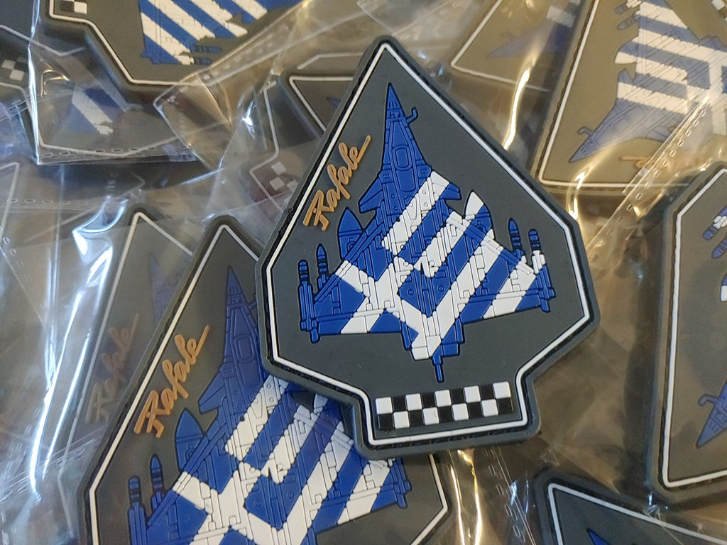 RAFALE PATCH - GREEK FLAG - 2D PVC PATCH