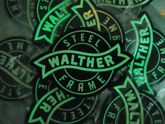 WALTHER - 2D & 3D PVC PATCH - BLACK/GLOW