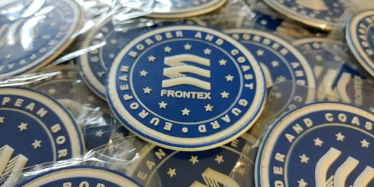 FRONTEX (SMALL) EUROPEAN BORDER AND COAST GUARD Agency Police - PVCPATCHWORLD.STORE