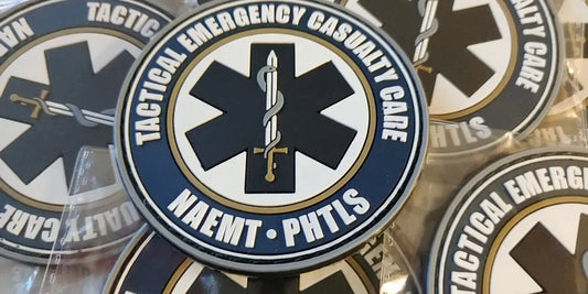 NAEMT PHTLS - Tactical Emergency Casualty Care - colored - PVC patch - PVCPATCHWORLD.STORE