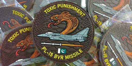 F-16 - PAKISTAN AIR FORCE -  PL-15 BVR MISSILE - 2D PVC PATCH