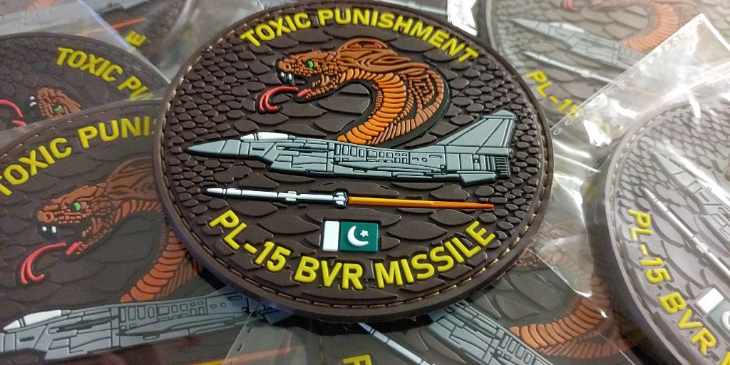 F-16 - PAKISTAN AIR FORCE -  PL-15 BVR MISSILE - 2D PVC PATCH