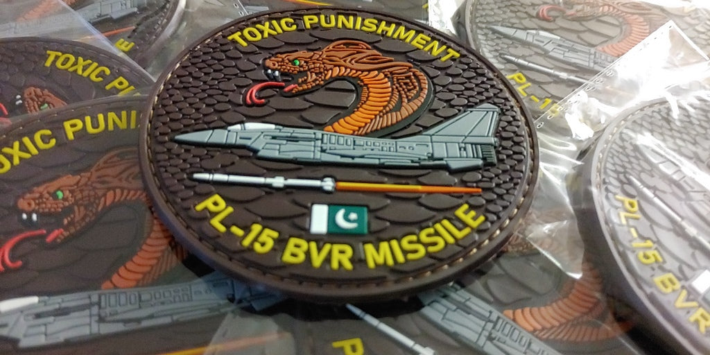 F-16 - PAKISTAN AIR FORCE -  PL-15 BVR MISSILE - 2D PVC PATCH