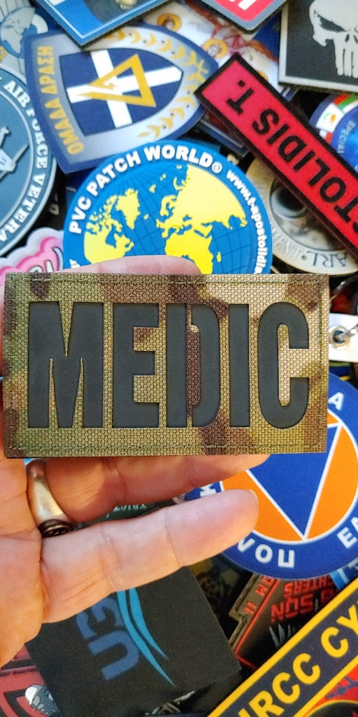 REFLECTIVE – IR - MEDIC  LASER CUT PATCH – MULTICAM COLOR