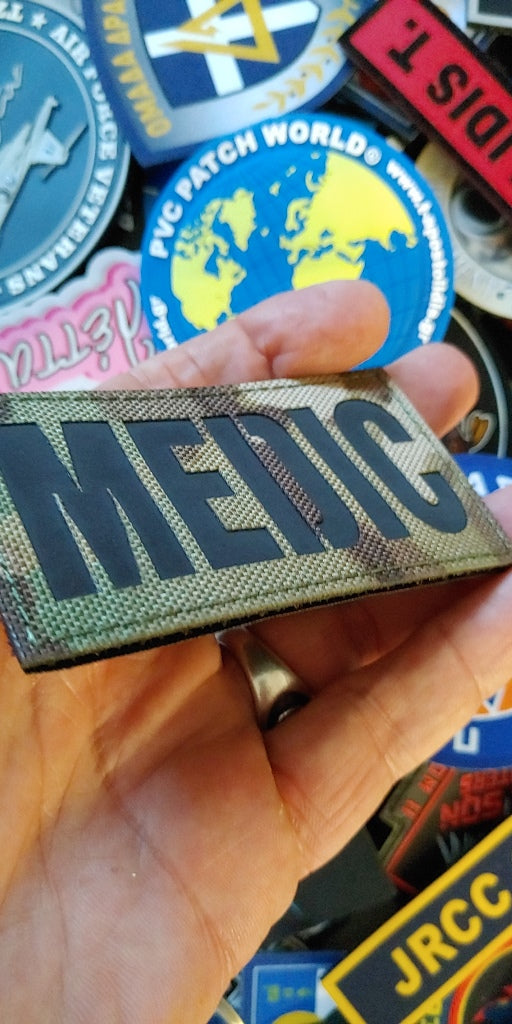 REFLECTIVE – IR - MEDIC  LASER CUT PATCH – MULTICAM COLOR