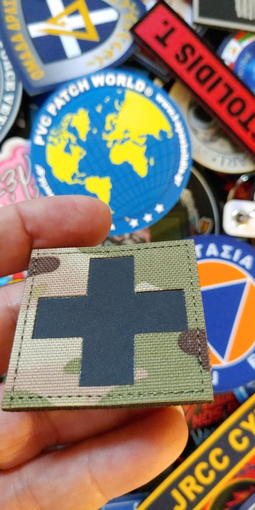 REFLECTIVE – IR - CROSS MEDIC LASER CUT PATCH – MULTICAM COLOR