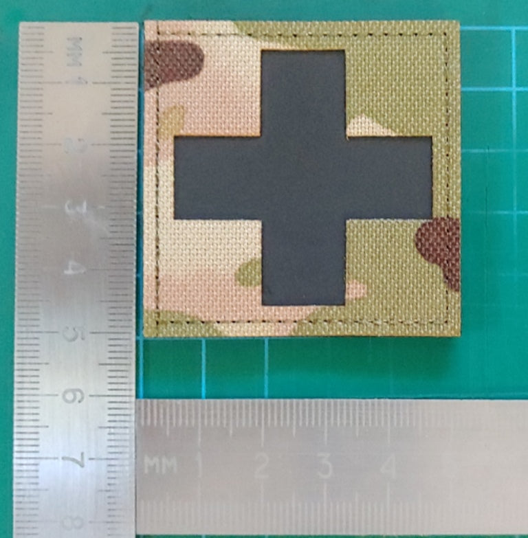 REFLECTIVE – IR - CROSS MEDIC LASER CUT PATCH – MULTICAM COLOR