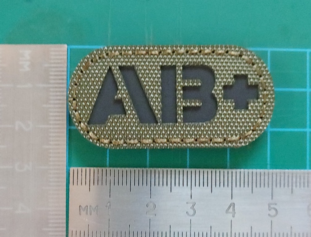 IR (INFRARED) - AB+ POSITIVE  BLOOD GROUP PATCH