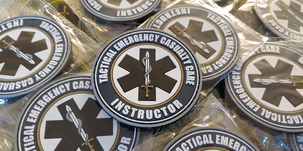 NAEMT PHTLS - INSTRUCTOR -Tactical Emergency Casualty Care - COLORED PVC patch